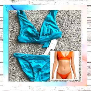 vitamin a magnolia bikini turquoise ocean bikini . NWT